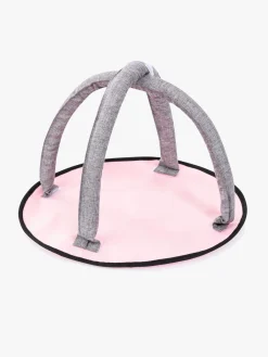 BayerDesign Dukker & Bamser-Bayer Design 10-i-1 Dukkevogn Sæt, Grå/Lyserød