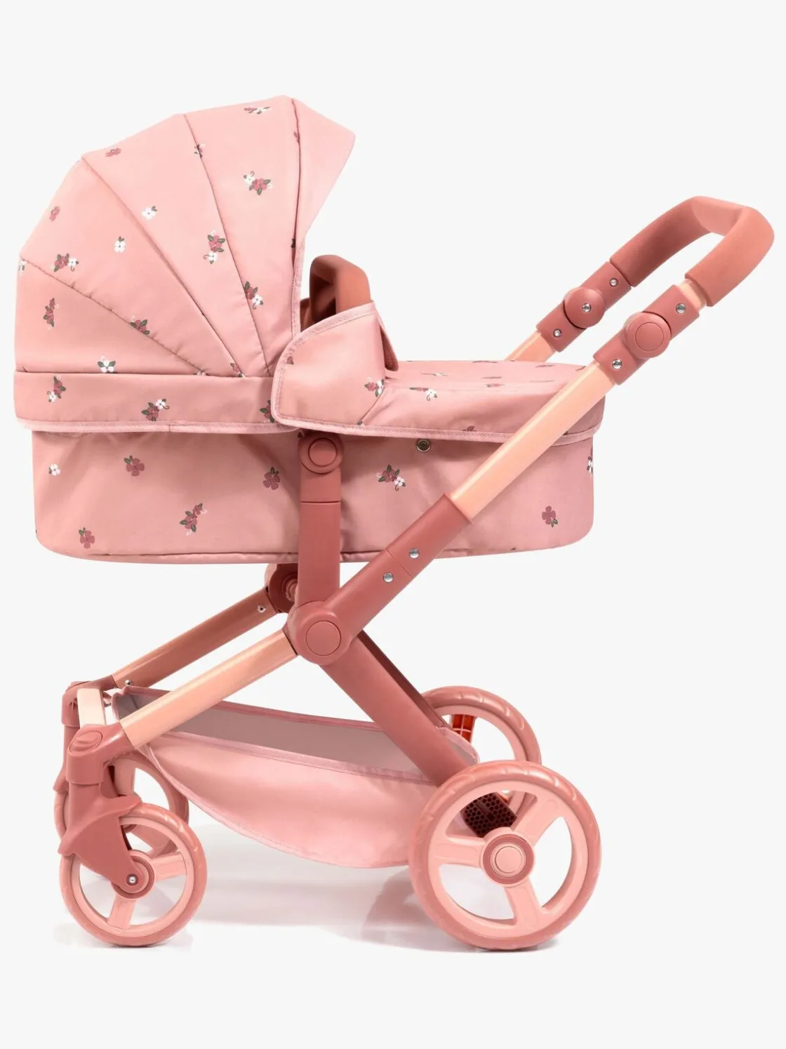 Dukker & Bamser|BayerDesign Bayer Design Xeo Dukkevogn, Blomster Lyserød