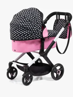 BayerDesign Dukker & Bamser-Bayer Design Xeo Dukkevogn, Sort/Lyserød