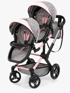 Dukker & Bamser|BayerDesign Bayer Design Xeo Twin Tvillingedukkevogn, Grå