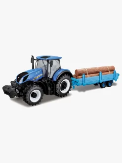 Legetøjsbiler & -Fartøjer|BBJunior BB Junior Farmland New Holland Traktor T7.315 med Tømmertrailer 1:32