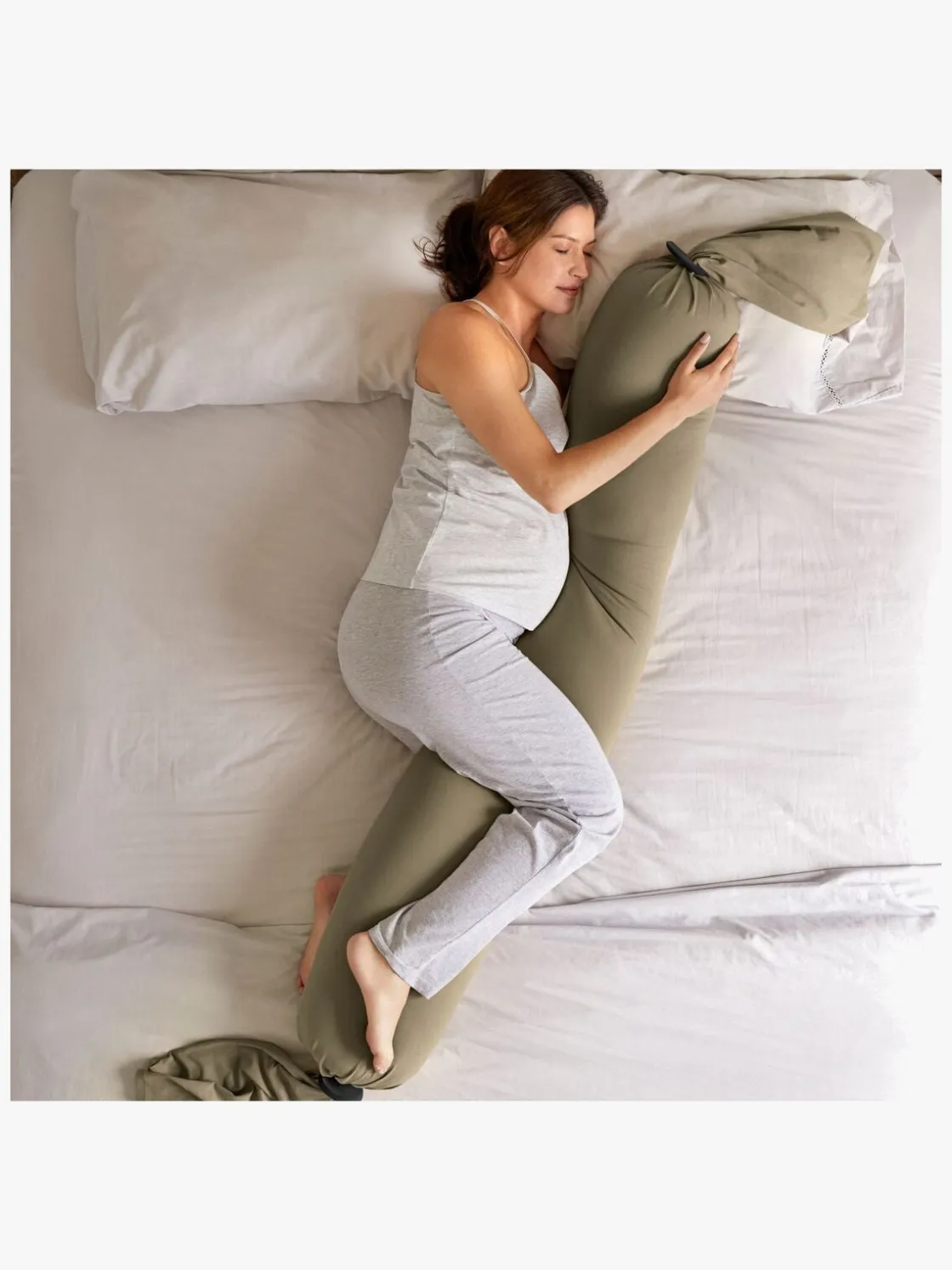 Graviditet|Amning|bbhugme Graviditets- & Ammepude, Dusty Olive Grøn