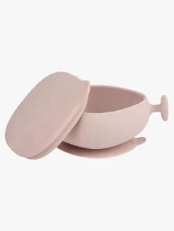 Spisetid|b.box Skål med Låg Silikone, Blush