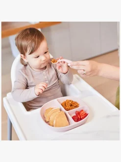 Spisetid|b.box Tallerken med Låg Silikone, Blush Lyserød