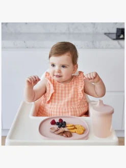 Spisetid|b.box Tallerken med Låg Silikone, Blush Lyserød