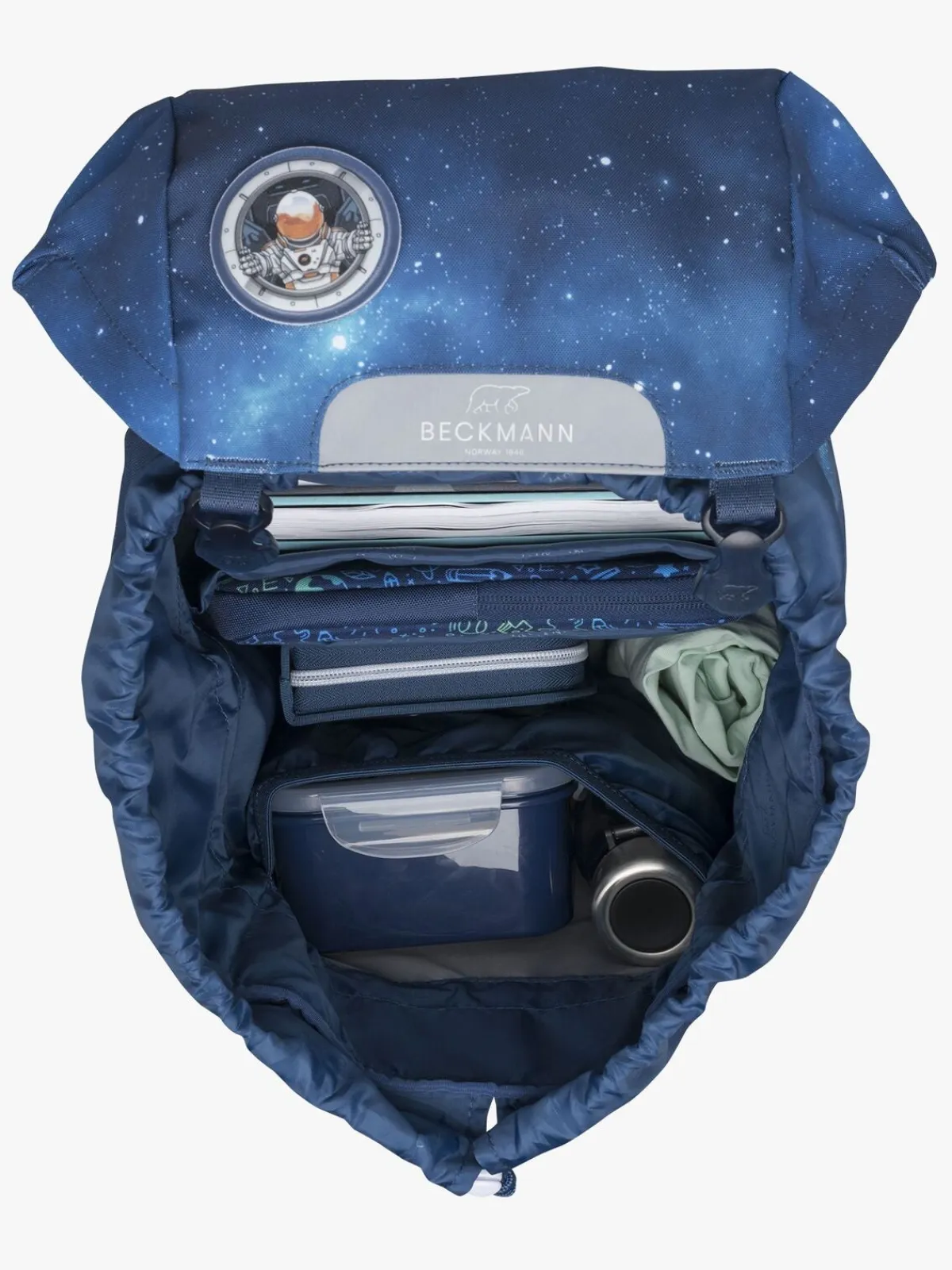 Tasker|Beckmann Classic Rygsæk 22L, Space Mission Blå/Flerfarvet