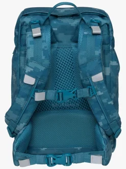 Tasker|Beckmann Classic Rygsæk 22L, Jungle Game Grøn/Blå