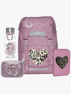 Tasker|Beckmann MAXI Rygsæk 28L inkl Penalhus, Flaske & Madkasse, Furry