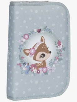 Kreativt Legetøj|Beckmann Penalhus Enkelt, Forest Deer Dusty Mint Blå/Lyserød/Flerfarvet