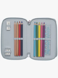 Kreativt Legetøj|Beckmann Penalhus Tredelt, Forest Deer Dusty Mint Blå/Lyserød/Flerfarvet