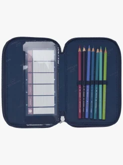 Kreativt Legetøj|Beckmann Penalhus Tredelt, Pet Friends Blue Blå/Lyserød/Hvid