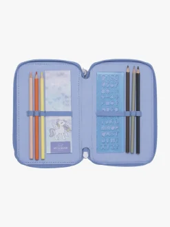 Kreativt Legetøj|Beckmann Penalhus Tredelt, Unicorn Princess Ice Blue Blå/Hvid