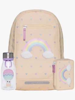 Børn Beckmann Tasker-Rygsæk 12L inkl. Flaske og Penalhus, Yellow Heart