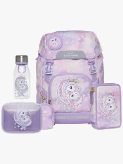 Børn Beckmann Tasker-Rygsæk 22L inkl Penalhus, Flaske & Madkasse, Unicorn Princess Purple