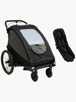 Aktivitetsvogne|Beemoo Activity Sport Cykelanhænger inkl. Newborn Set, Black