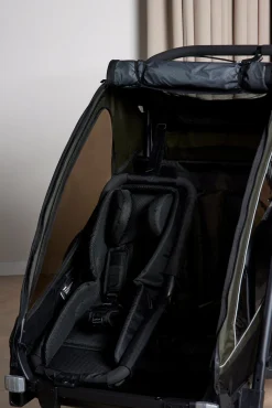 Aktivitetsvogne|Beemoo Activity Sport Cykelanhænger inkl. Newborn Set, Løbesæt & Regnslag, Beige