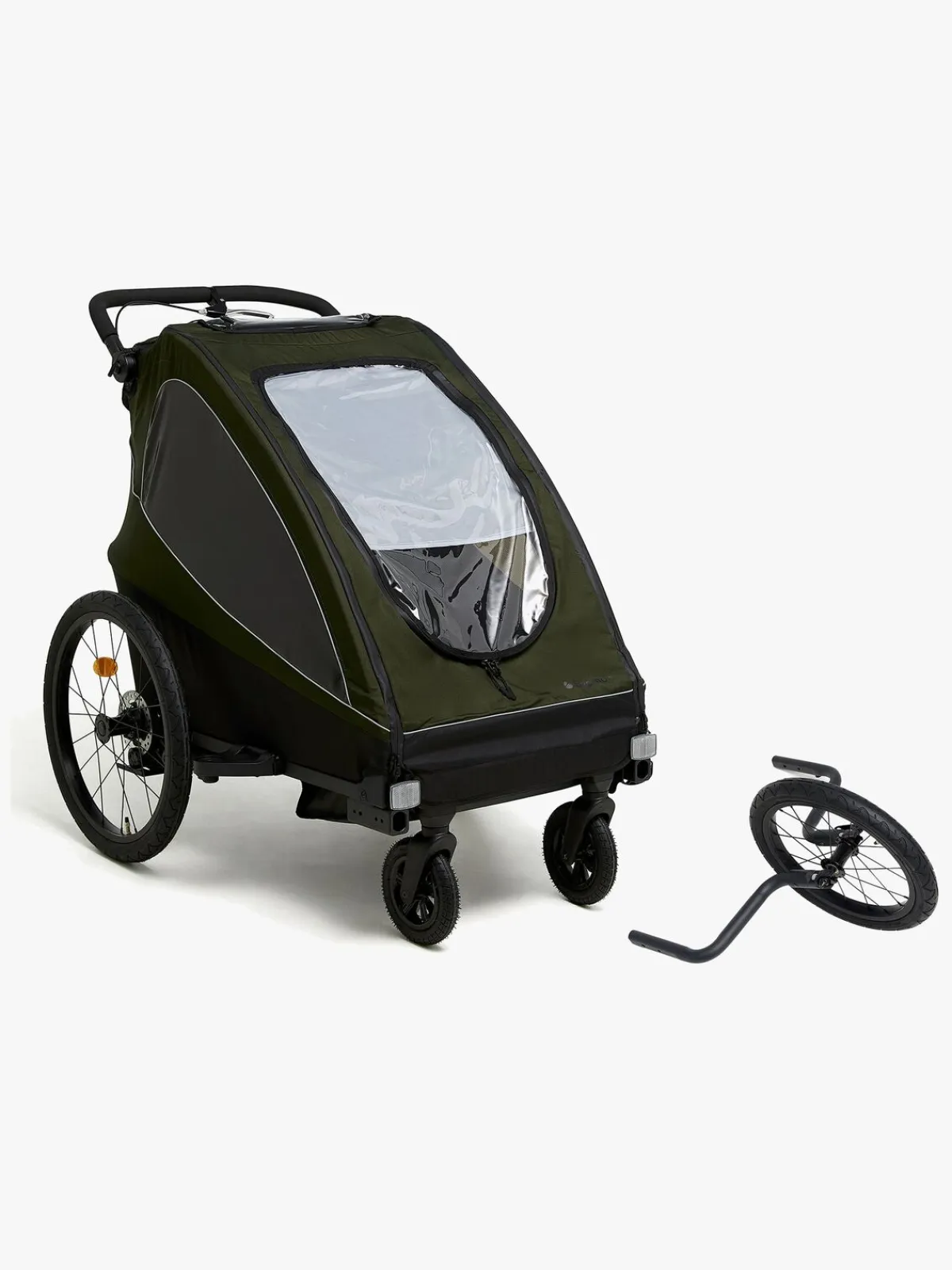 Beemoo Aktivitetsvogne-Activity Sport Cykelanhænger inkl. Løbesæt, Green