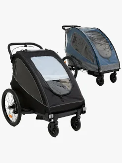 Beemoo Aktivitetsvogne-Activity Sport Cykelanhænger inkl. Regnslag, Black