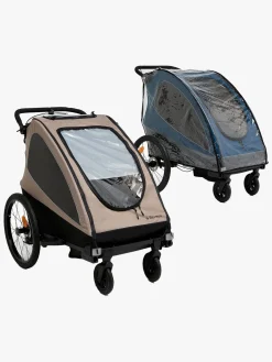 Beemoo Aktivitetsvogne-Activity Sport Cykelanhænger inkl. Regnslag, Beige