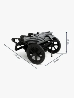 Beemoo Søskendevogne-Activity Twin Søskendevogn, Black/Dark Grey