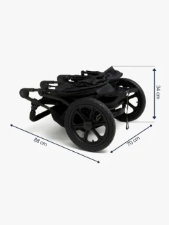 Beemoo Søskendevogne-Activity Twin Søskendevogn, Black