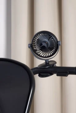 Vogntilbehør|Beemoo Barnevognsventilator, Black/Grey