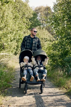 Søskendevogne|Beemoo BFF60 2 Søskendevogn, Dark Forest Grøn