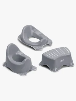 Badeværelset|Beemoo CARE Anti-Slip Potte, Toiletsæde & Skammel, Grå