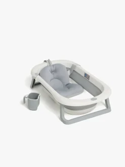 Badeværelset|Beemoo CARE Assist Badekar inkl. Badestøtte & Skyllekande, White/Grey Grå/Hvid