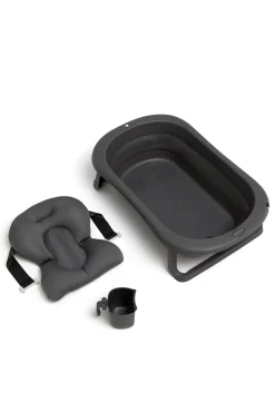 Badeværelset|Beemoo CARE Assist Badekar inkl. Badestøtte & Skyllekande, Deep Grey Grå