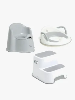 Badeværelset|Beemoo CARE Assist Potte, Toiletsæde & Skammel, White/Grey