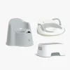 Badeværelset|Beemoo CARE Assist Potte, Toiletsæde & Skammel, White/Grey