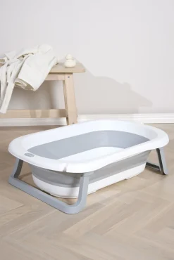 Beemoo Badeværelset-CARE Assist Sammenfoldeligt Badekar, White/Grey