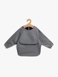 Beemoo Spisetid-CARE Bib Hagesmæk 2-pak, Dark Grey