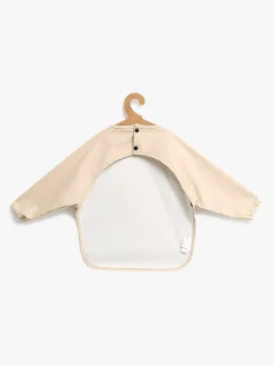 Spisetid|Beemoo CARE Bib  Langærmet Hagesmæk, Beige
