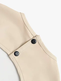 Spisetid|Beemoo CARE Bib  Langærmet Hagesmæk, Beige