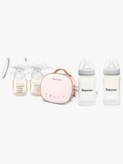 Amning|Beemoo CARE Duo Elektrisk Dobbelt Brystpumpe inkl. Modermælksflaske 240 ml 2-pak