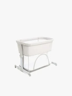Børnesenge & Tilbehør|Beemoo CARE 2-i-1 Bedside Crib & Kravlegård, Light Grey