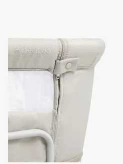Børnesenge & Tilbehør|Beemoo CARE 2-i-1 Bedside Crib & Kravlegård, Light Grey