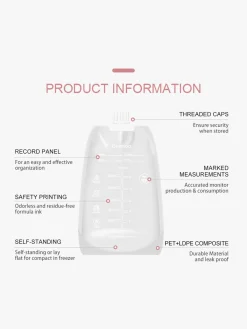 Amning|Beemoo CARE Modermælksposer 180 ml 30-pak