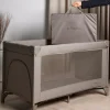 Børnesenge & Tilbehør|Beemoo CARE QuickFold Weekendseng inkl. Madras, Taupe