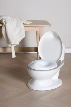 Badeværelset|Beemoo CARE Toiletpotte med Lyd, White/Grey Grå