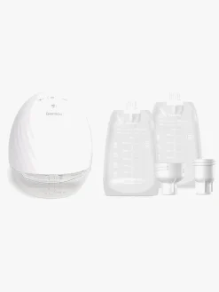 Amning|Beemoo CARE Wearable Elektrisk Brystpumpe Single inkl. Modermælksposer 180 ml 30-pak