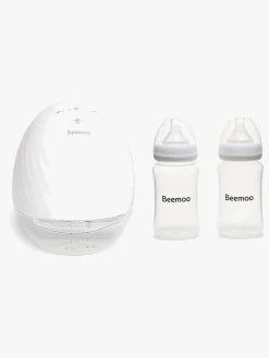 Beemoo Amning-CARE Wearable Elektrisk Brystpumpe Single inkl. Modermælksflaske 240 ml 2-pak