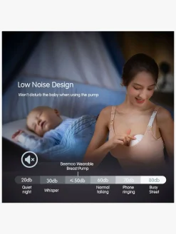 Amning|Beemoo CARE Wearable Elektrisk Brystpumpe Single Hvid