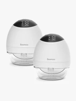 Amning|Beemoo CARE Wearable LED Elektrisk Brystpumpe Dobbelt Hvid