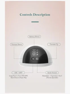 Amning|Beemoo CARE Wearable LED Elektrisk Brystpumpe Dobbelt Hvid