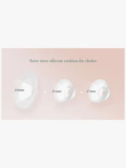 Amning|Beemoo CARE Wearable LED Elektrisk Brystpumpe Dobbelt Hvid