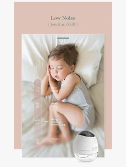 Amning|Beemoo CARE Wearable LED Elektrisk Brystpumpe Dobbelt Hvid