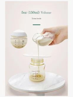 Amning|Beemoo CARE Wearable LED Elektrisk Brystpumpe Dobbelt Hvid